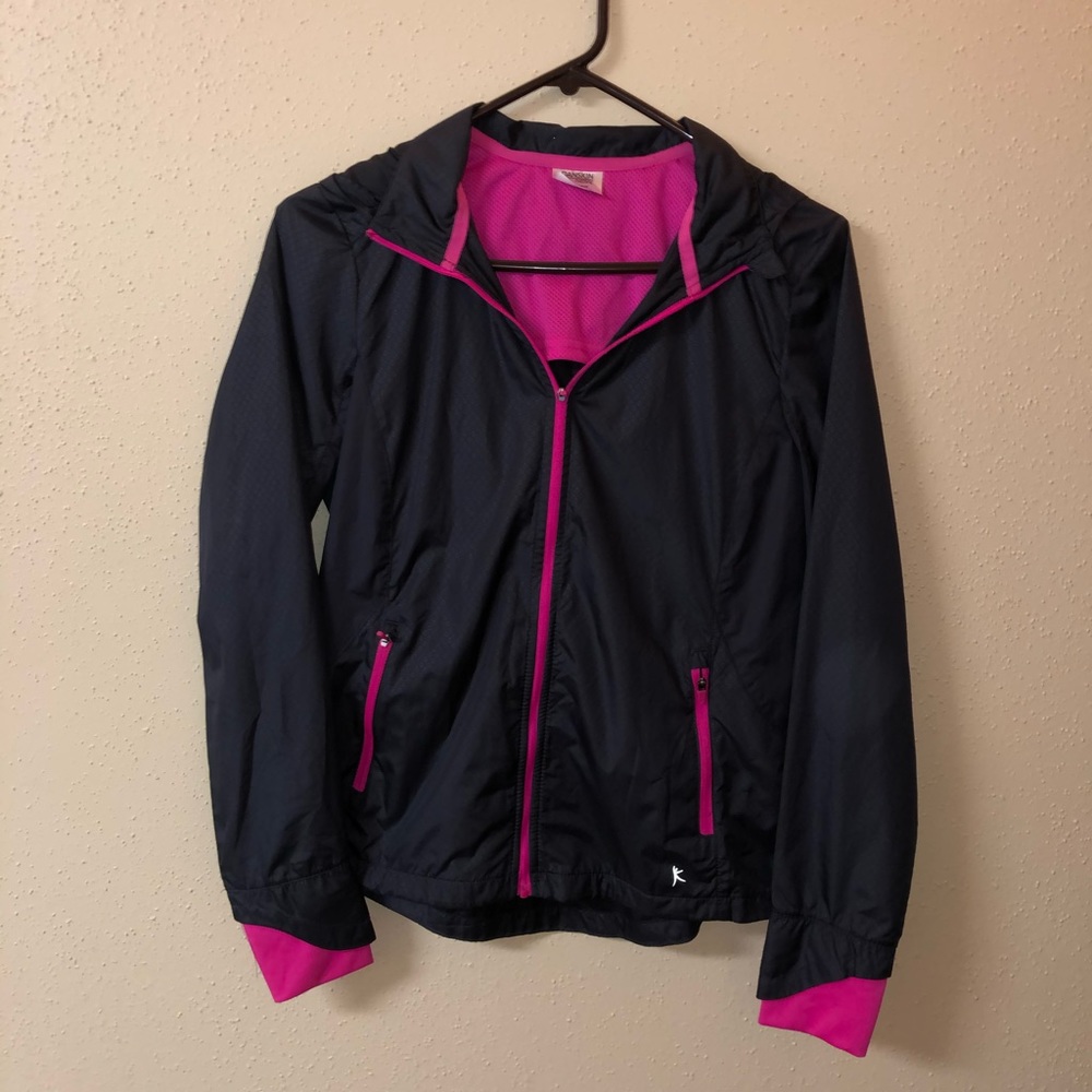 Dark grey/pink light jacket